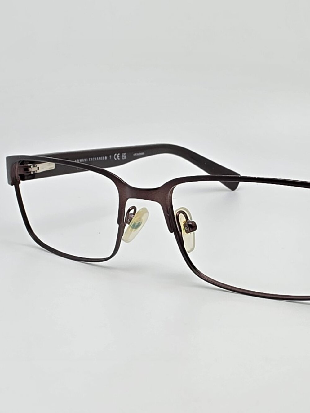 Armani Exchange AX1017 6083 Brown Eyeglasses Frame w/ Flexhinge 54-17-140